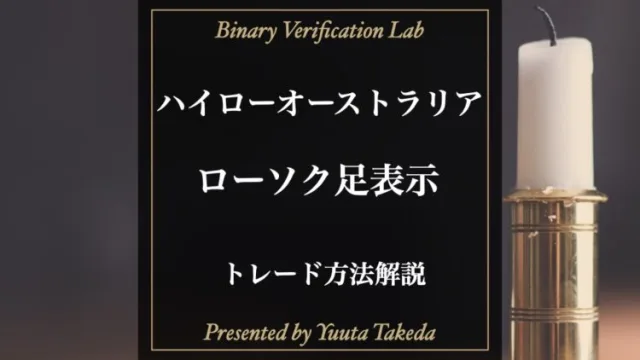 初心者にも分かる！ハイローオーストラリアでローソク足表示を使ったトレード方法とは？