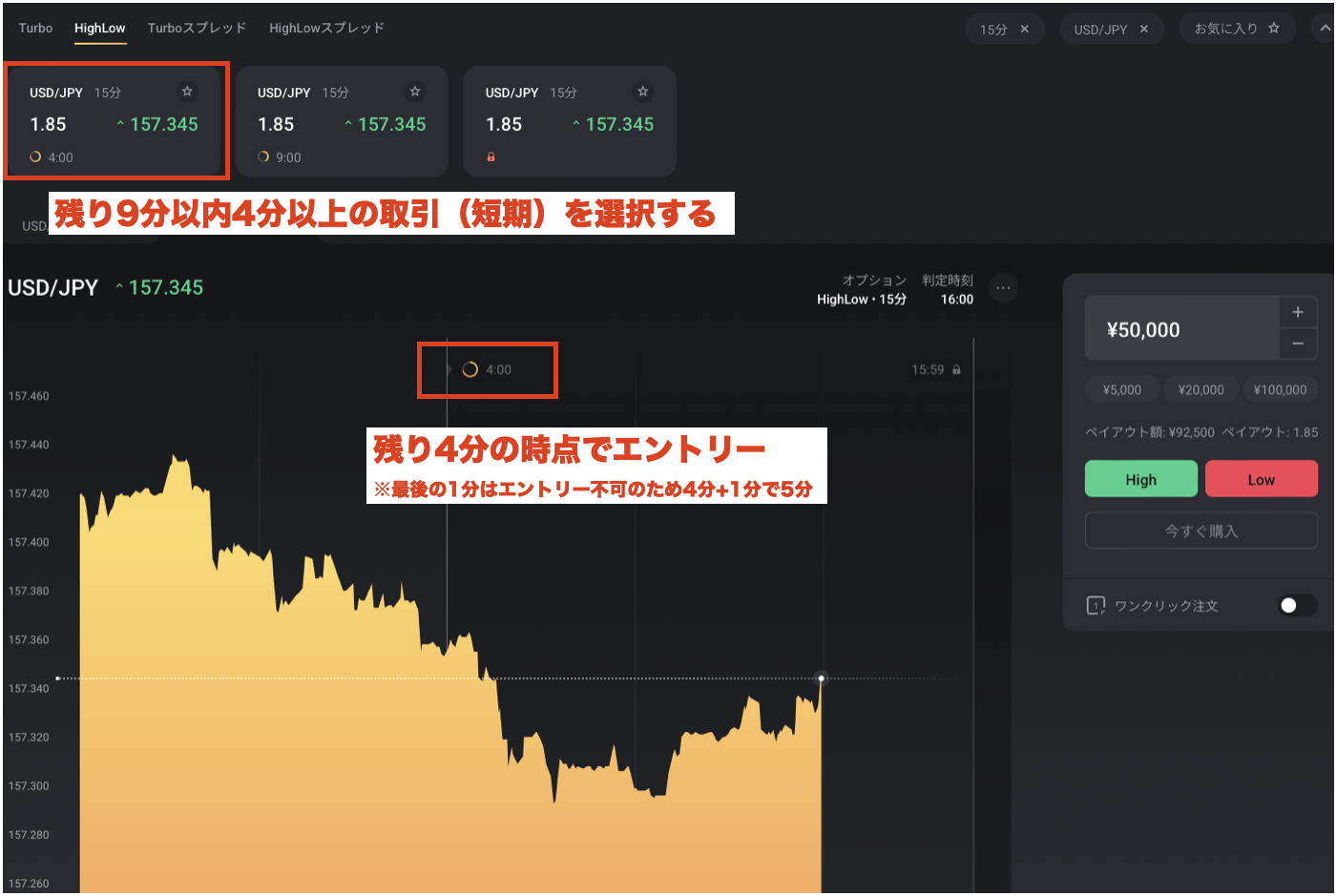 残り5分の狙い方